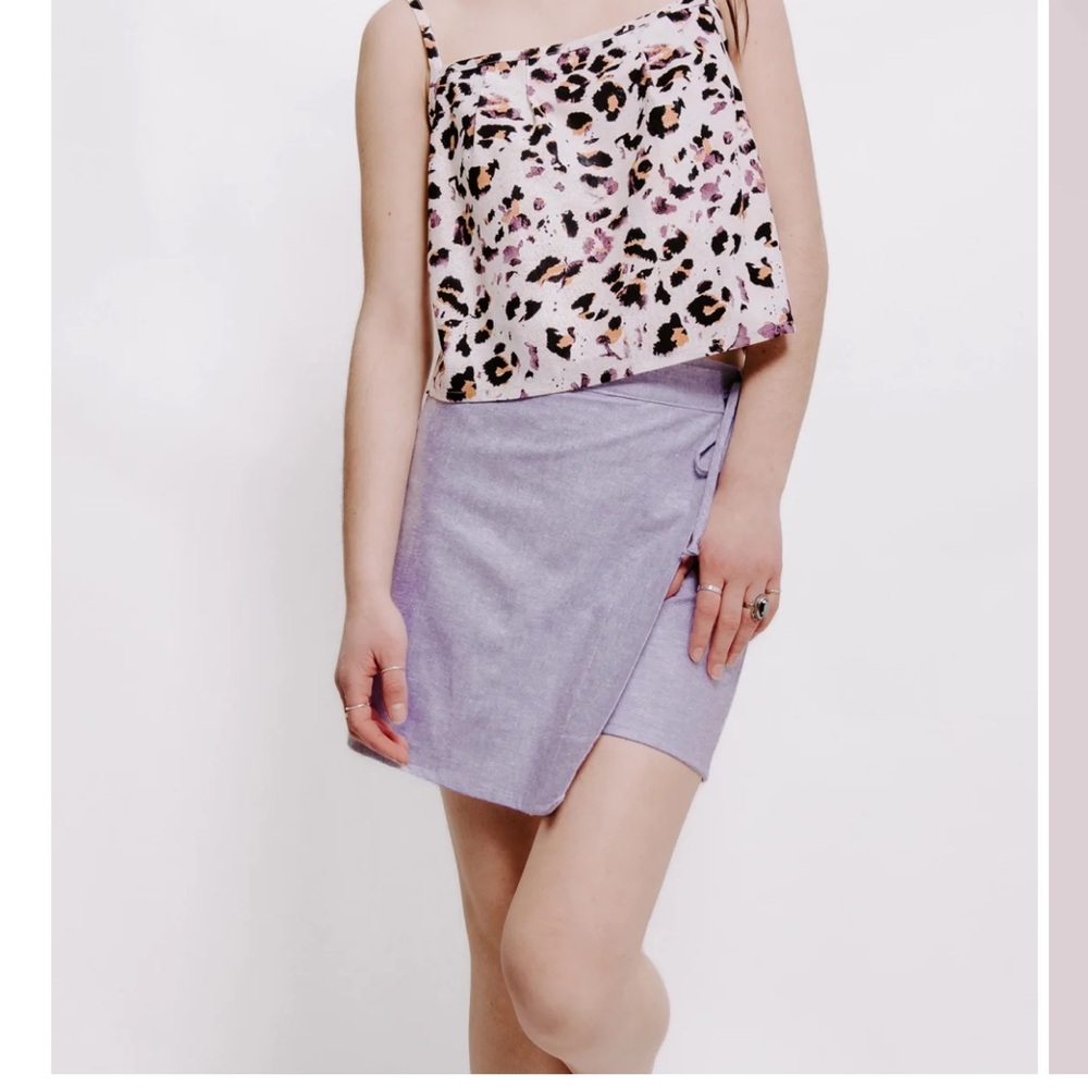 NWOT Cultivées - made in Quebec - Lavender Mini Skort